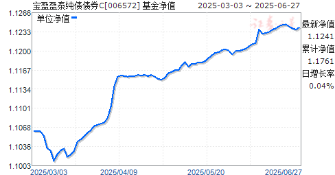 宝盈盈泰纯债债券C(006572)净值走势