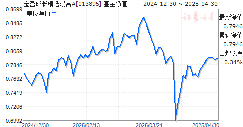宝盈成长精选混合A(013895)净值走势