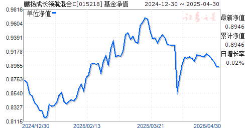 鹏扬成长领航混合C(015218)净值走势