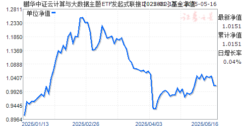 鹏华中证云计算与大数据主题ETF发起式联接I(022882)净值走势