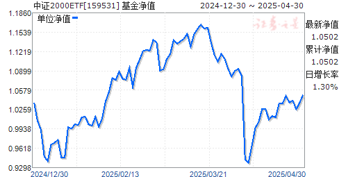南方中证2000ETF(159531)净值走势